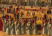 BELLINI, Gentile Procession in Piazza S. Marco (detail) ll95 oil painting on canvas